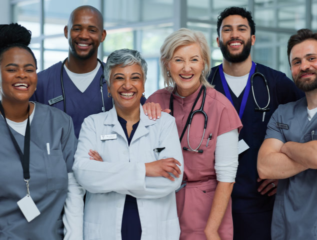 nurses are smiling